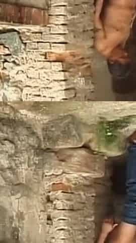 Busty Blonde Takes a Big Cock Outdoors