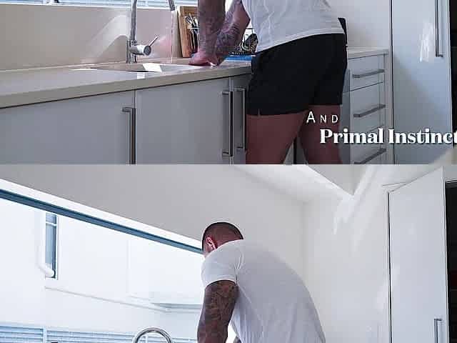 Lewd Golden-haired Housewife Banging a Large Jock