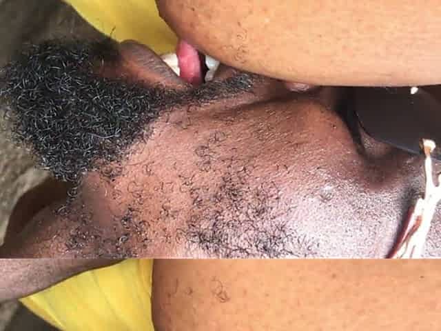 Enugu Spa Attendant Gets Caught off Guard by BBC in the Backyard Creaming on His Dick