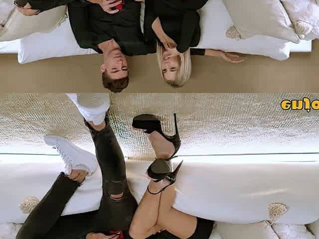 Horny Housewife Fucks Guest In The Kitchen