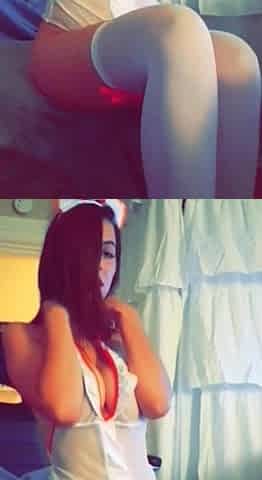 Hot Brunette In Stockings Masturbates Hard