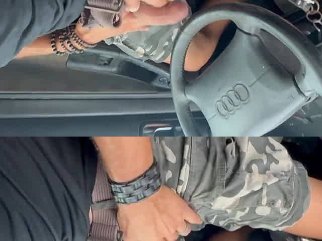 Accidental Blowjob In The Car - How Well He Sucks, I Cum In His Mouth Before Having My Hard Cock