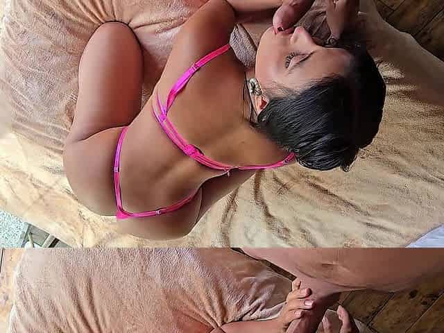Creampie!! A stranger spies on me whilst I'm sunbathing!!