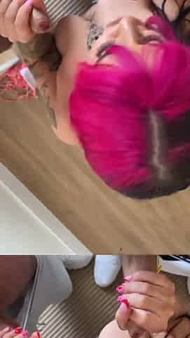 Cheating Slut Came Over for a Horny Threesome