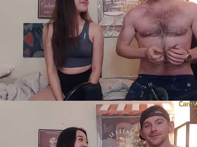 Cam Models Recording White Chap Oriental Female