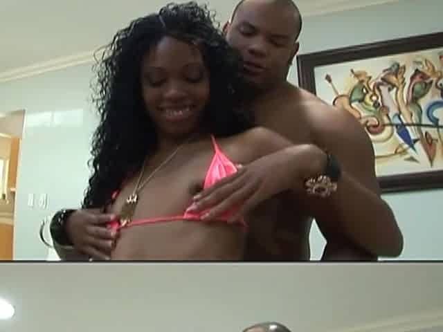Andriena likes feeling a wonderful large ebony dick in her vagina