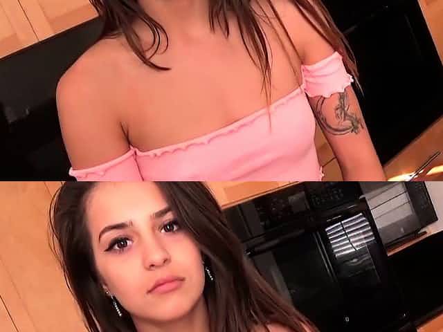 Sexy brunette fucked at photoshoot casting audition