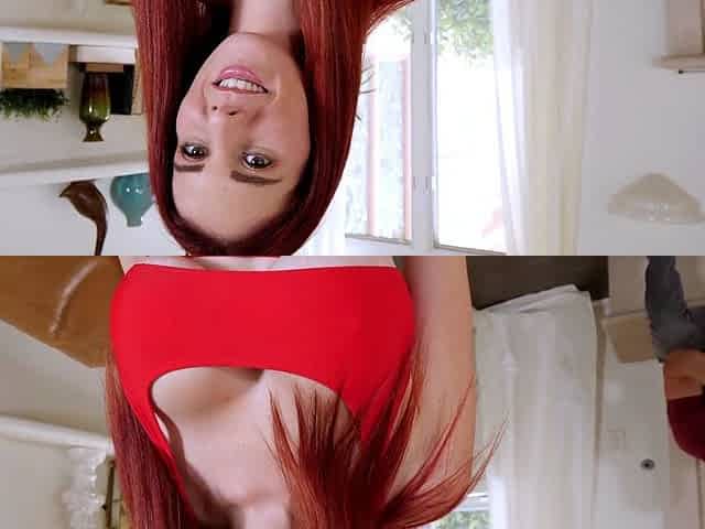 Mexicana blowjob with her big boobs