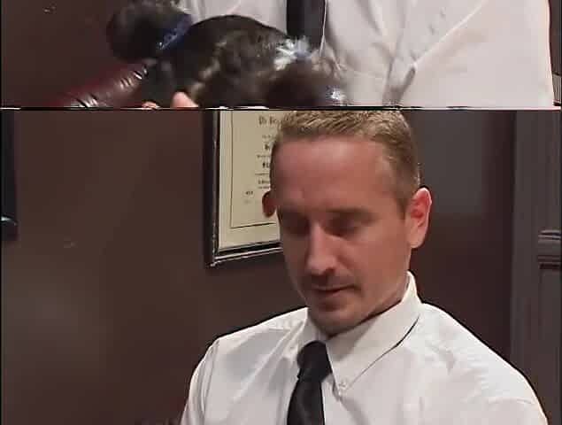 Chocolate teen gives head to her teacher