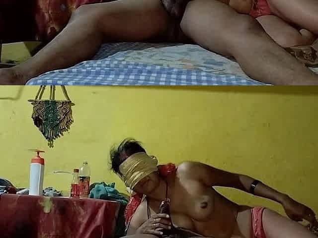 Indian Desi Bhabhi Enjoys New Year with Her Husband