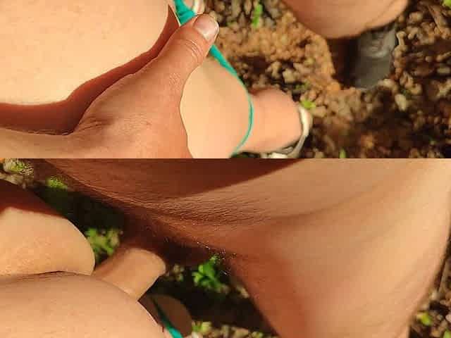 Outdoor Oral and Pussy Fucking