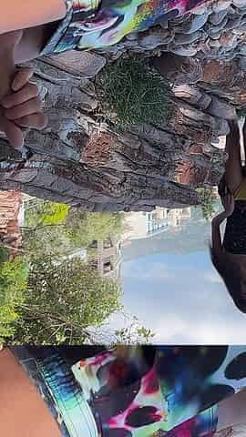 Risky Outdoor Dick Flashing on the Beach - I Took His Dick in My Hand and Helped Him Cum