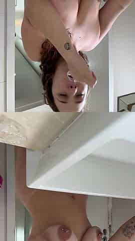 Golden-haired Hotty taking a Shower - Part 1