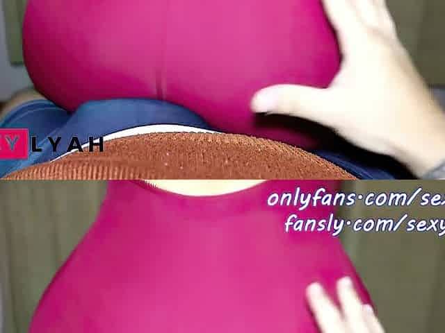 My Large Ass Stepcousin sits on my Lap Dancing after Gym