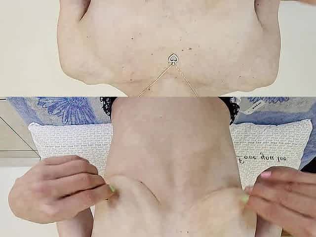 Showing my petite nipps and saggy mother I'd like to fuck bazookas close up.