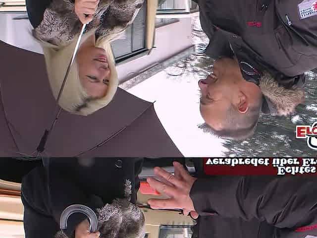 German blond mother i'd like to fuck persuaded to have sex on the street