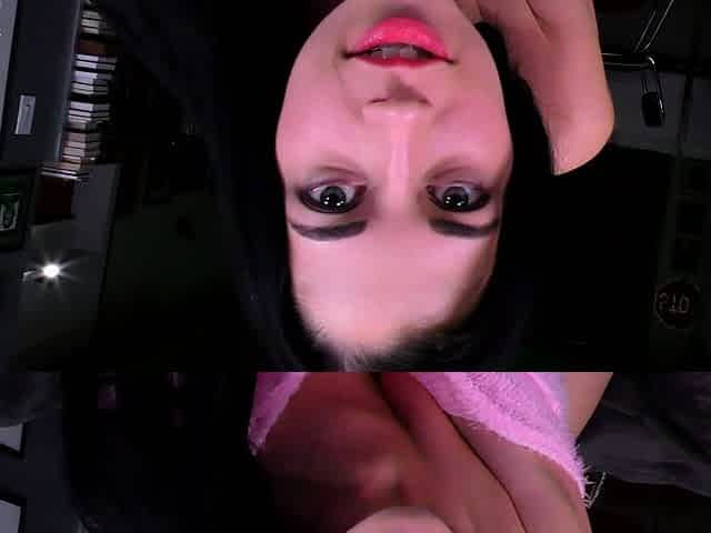 Small tit latina gives a POV blowjob