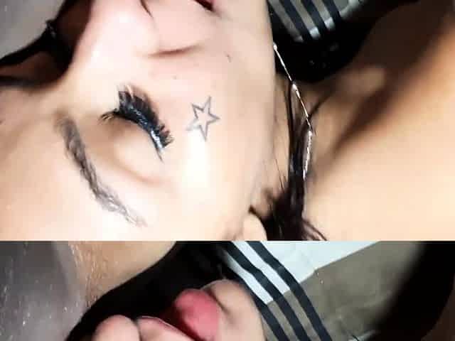 hardcore gf amateur blowjob and nice facial cumshot
