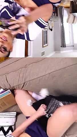 Nerdy Stepdaughter Caught Watching Porn Gets Fucked by Stepdad