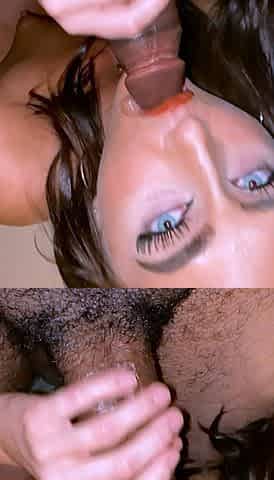 Big tit amateur sucks and tit fucks a big cock