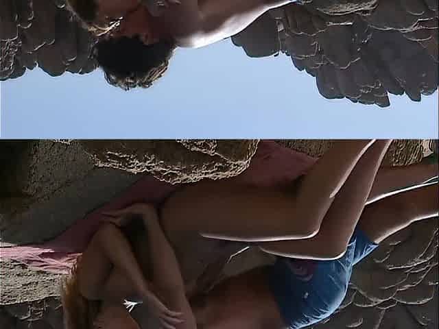 A Wild Cutie Gets Screwed on the Beach Until That guy Cums on Her Face