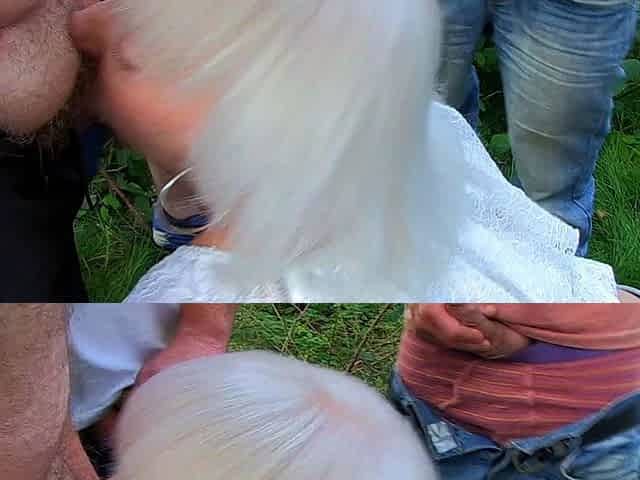 Blonde milf group sex