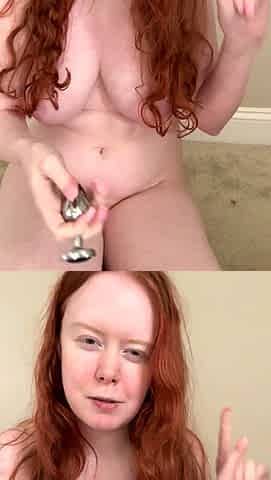 Great Big Boobs On Masturbating Redhead