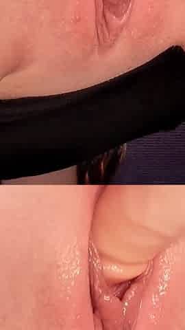 Insatiable Angel Plays with Her Dildo Until She Screams in Pleasure