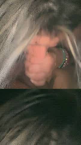 My girlfriend learns to suck my knob