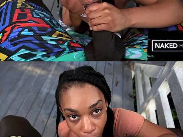 Astounding Small Black Public Sex in Public Park