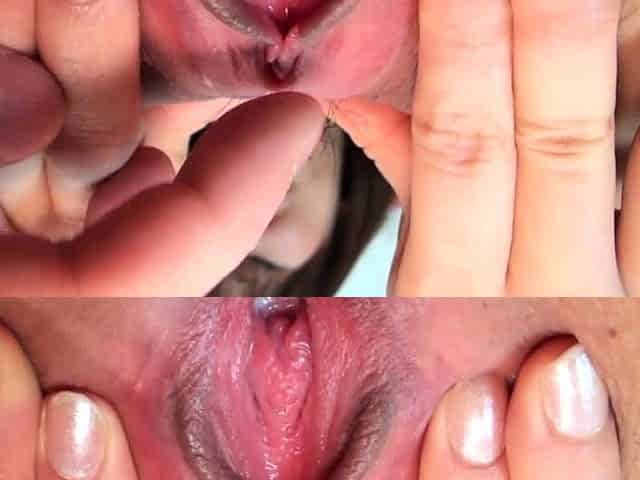 Close up pussy fingering ass toying
