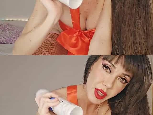 Xmas Cream Play, Throat, Melons & Booty