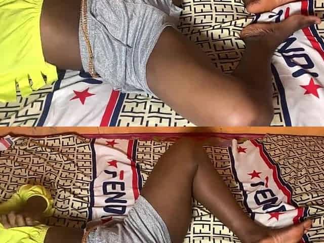 Youthful Afro Black Drilled in Her Nicker (HD)