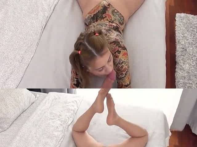 Jasmine Rouge In Hot Girl Massages A Huge Dick With Her Soft Feet