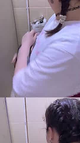 Masturbating in a public throne-room at a nightclub