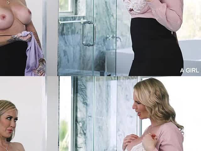 Hot lesbian MILFs smutty porn clip
