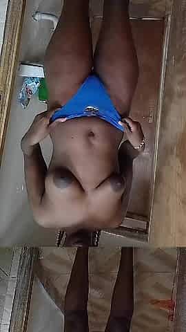 Black squirting in panties on