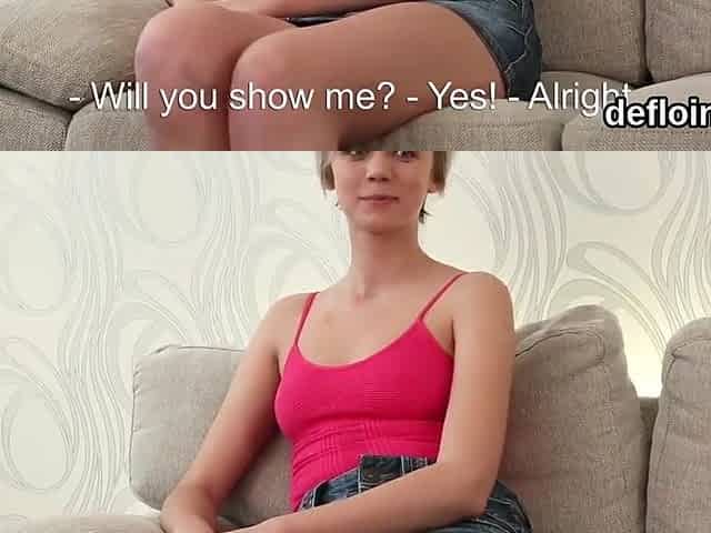 Fervid Cutie Opens Up Wet Twat And Gets Deflorated