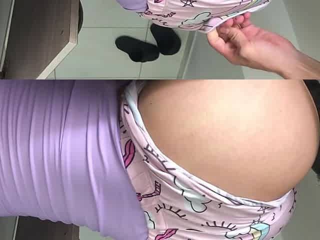 Chubby stepsis doesn't mind him slipping his dick in