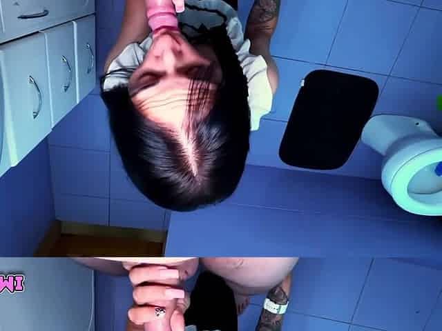 Amateur Mira - Could Not Resist And Fucked Stepmom While She Was Making A Make-up Befor Halloween