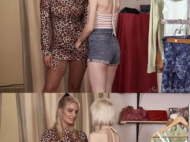 Horny MILF and teen lesbian porn story