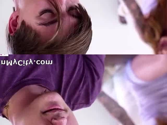 Gorgeous MILF and teen pornstars horny sex clip