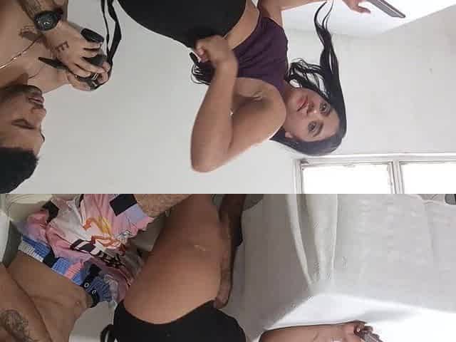 Porn in Spanish - I Sit on My Stepbrother's Legs, and He Takes the Opportunity to Fuck Me