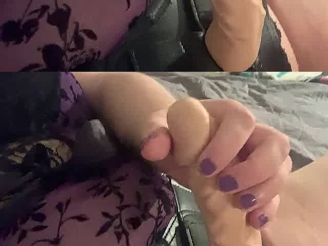 Playing with my twat and large nipps, with belt on preparing for pegging enjoyment