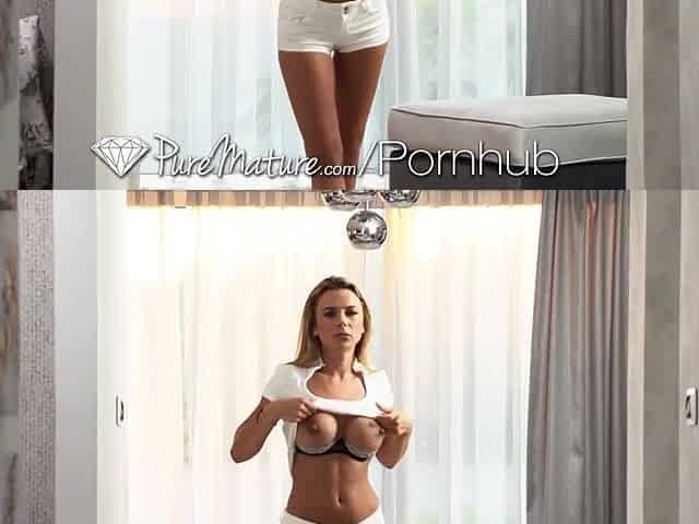 PUREMATURE Large Tit Teaser mother I'd like to fuck Gets Pounded Hard