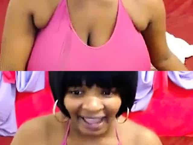 Silky Ebony Tits on Webcam