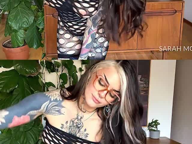 Trying on Transparent fishnet outfits ????