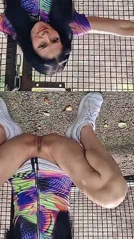 Naked Outdoors with Wide Open Pussy Showing My Cervix and Pissing