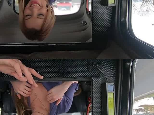 Taxi driver makes Tina Princess moan by fucking her in the car