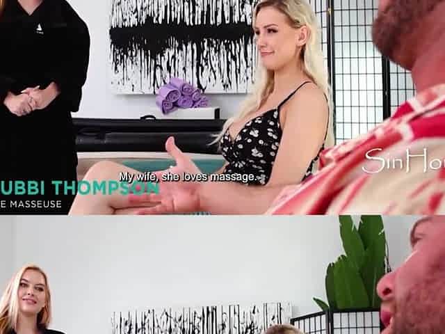 Honeymoon Surprise When the Masseuse Joins In